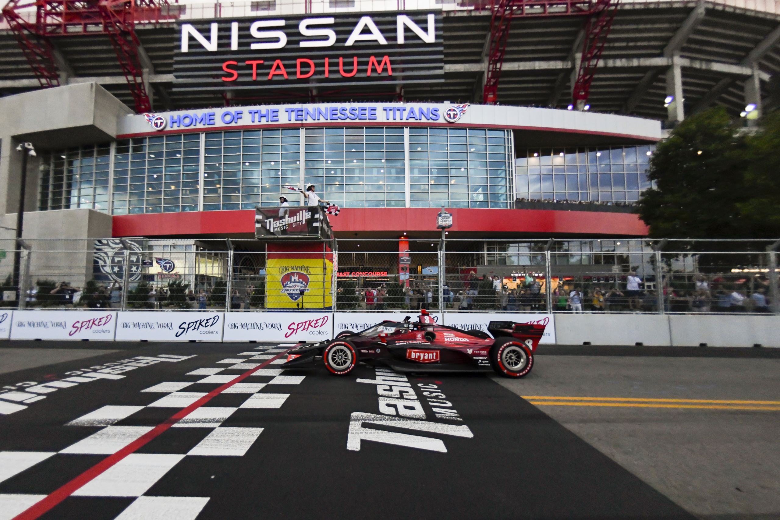 Music City Grand Prix cancels cup race, Nissan Stadium lifts shelter in  place amid storms in Nashville, TN