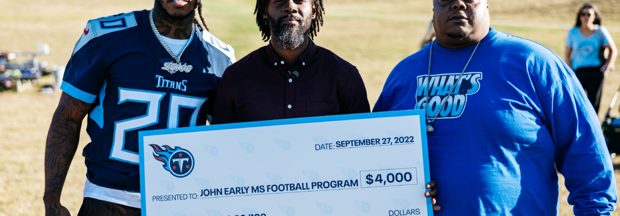 Titans Donate Over $315,000 to Youth Football in Tennessee