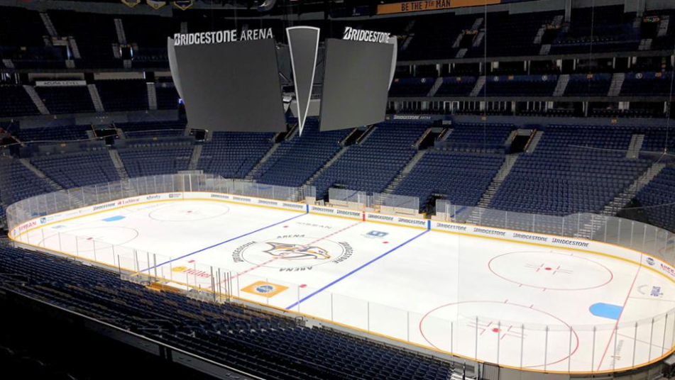 Nashville Predators - Bridgestone Arena Exterior Panoramic Photo - Nashville  Predators Locker Room